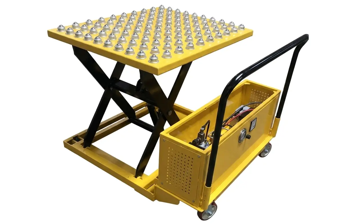 Hydraulic roller table lift-2